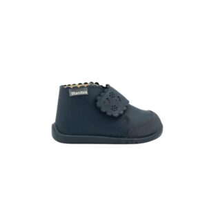 calzado respetuoso bota para niña modelo María Navy Titanitos