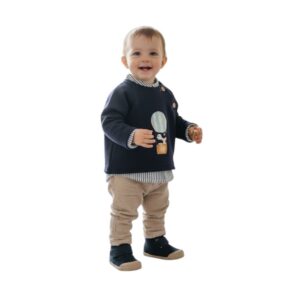 Conjunto niño pantalón largo sudadera globo Valentina bebés colección Moon