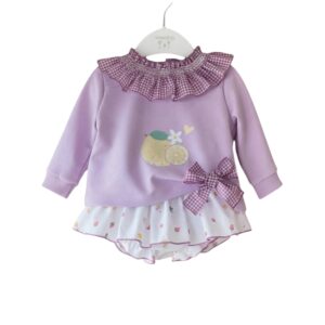 CONJUNTO SUDADERA MALVA VALENTINA BEBES