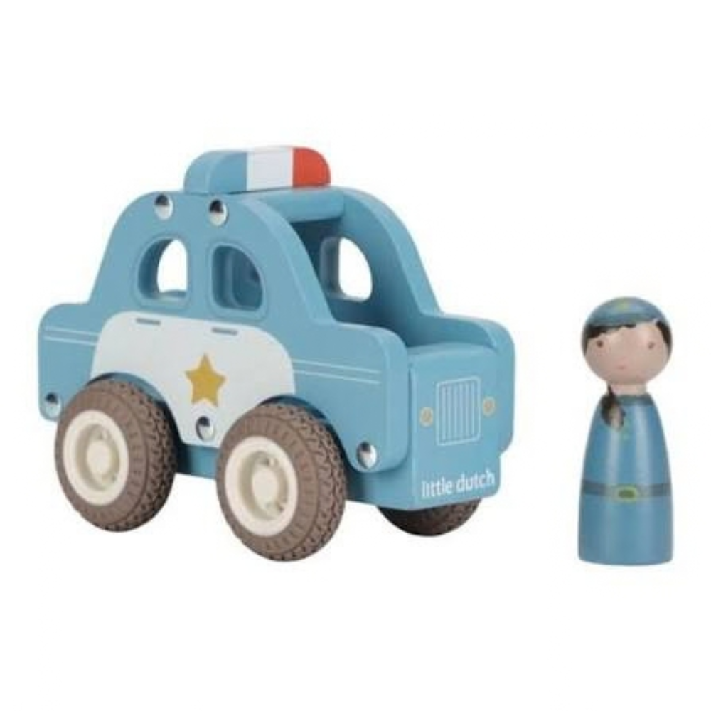 coche policia madera little dutch