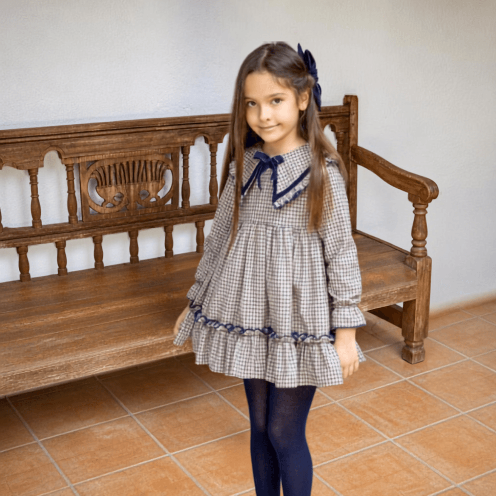 vestido fiona cuadros boetie kids