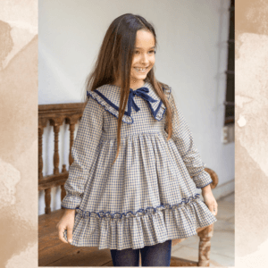vestido boetie kids fiona cuadros